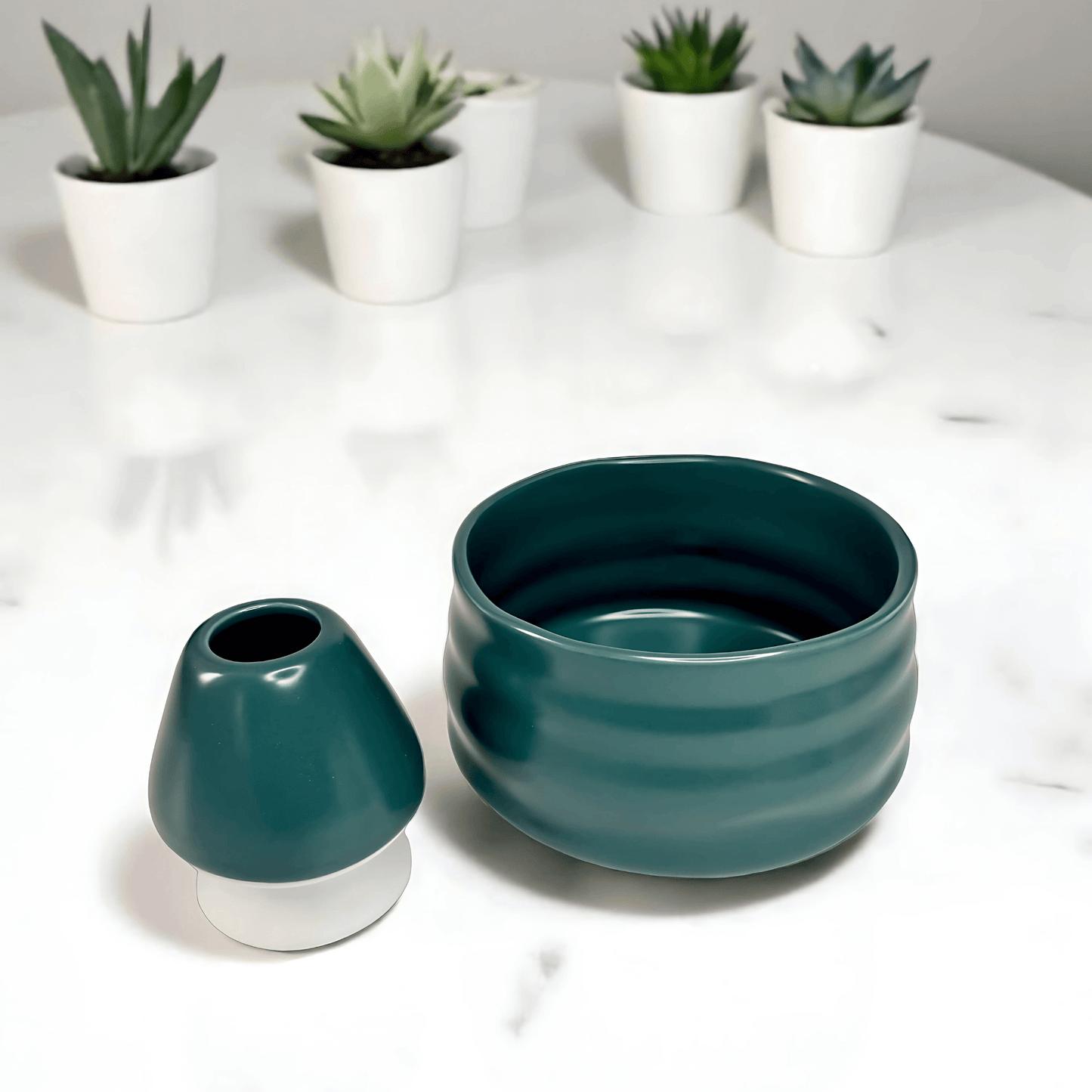 Chawan y Soporte de Chasen