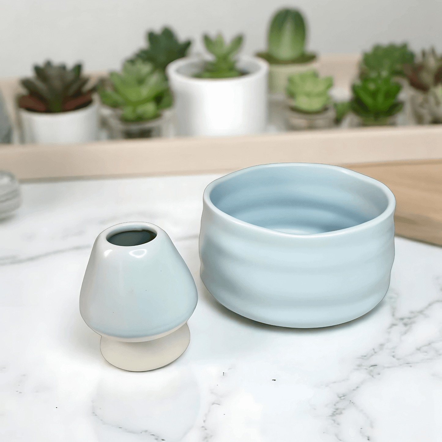 Chawan y Soporte de Chasen