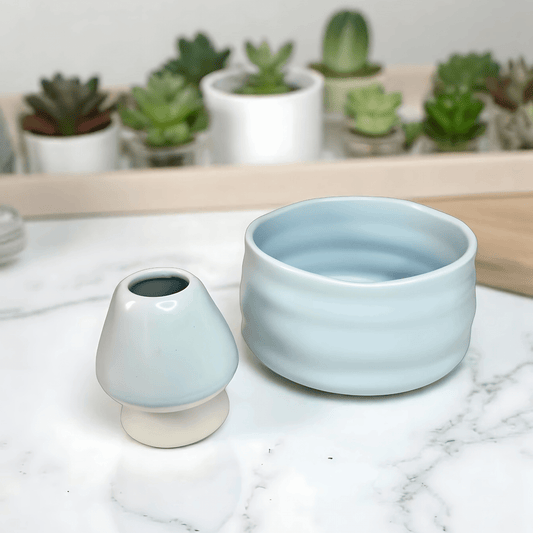 Chawan y Soporte de Chasen