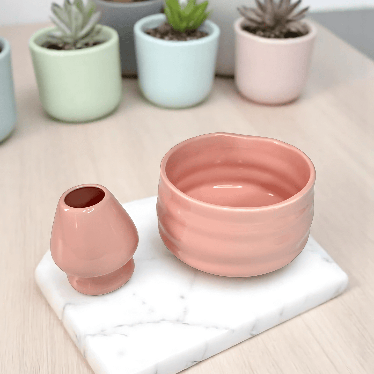 Chawan y Soporte de Chasen